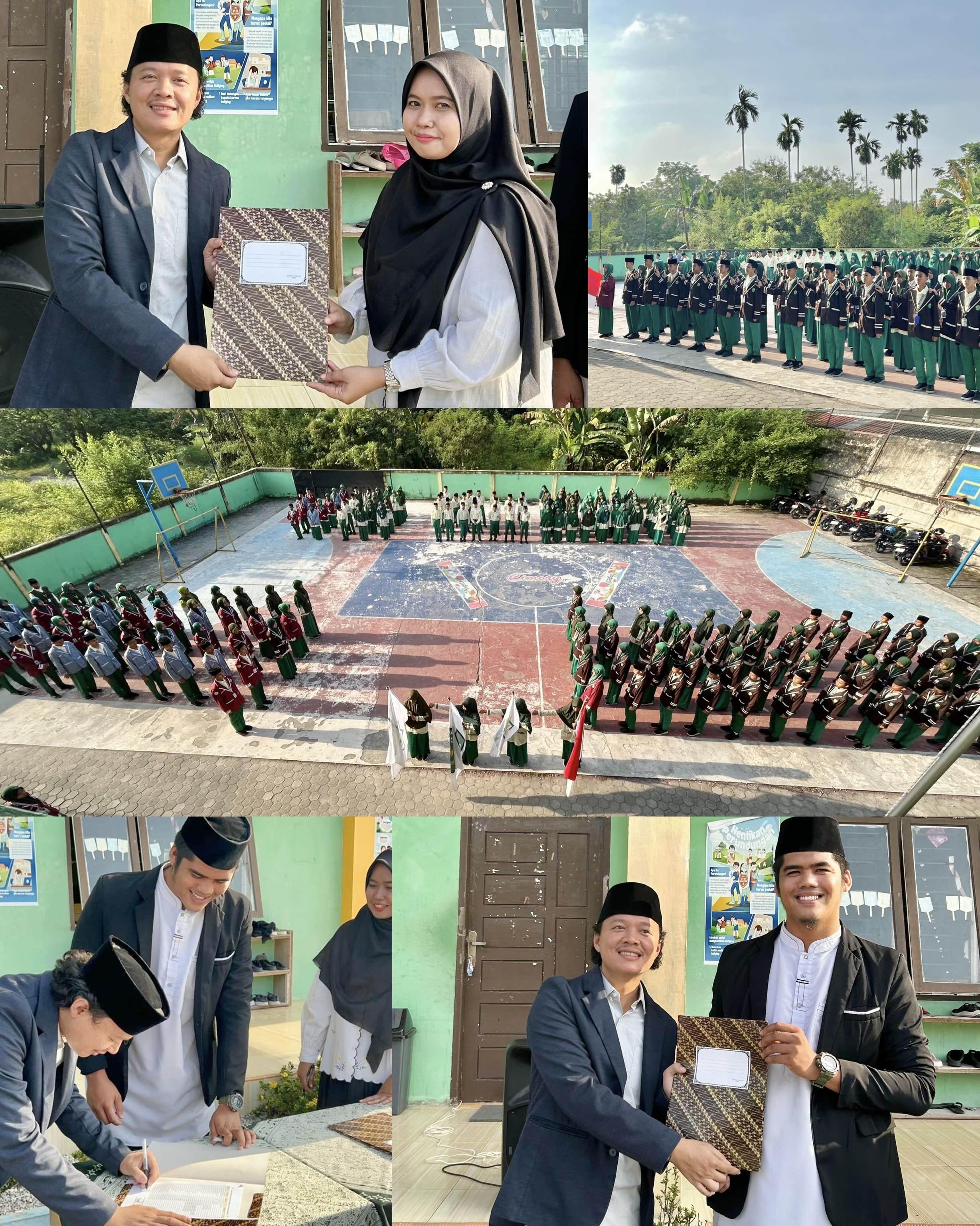 Pelantikan dan Serah Terima Jabatan Kepengurusan OSIM dan ROHIS MTsS Fadhilah Pekanbaru Periode 2026/2027