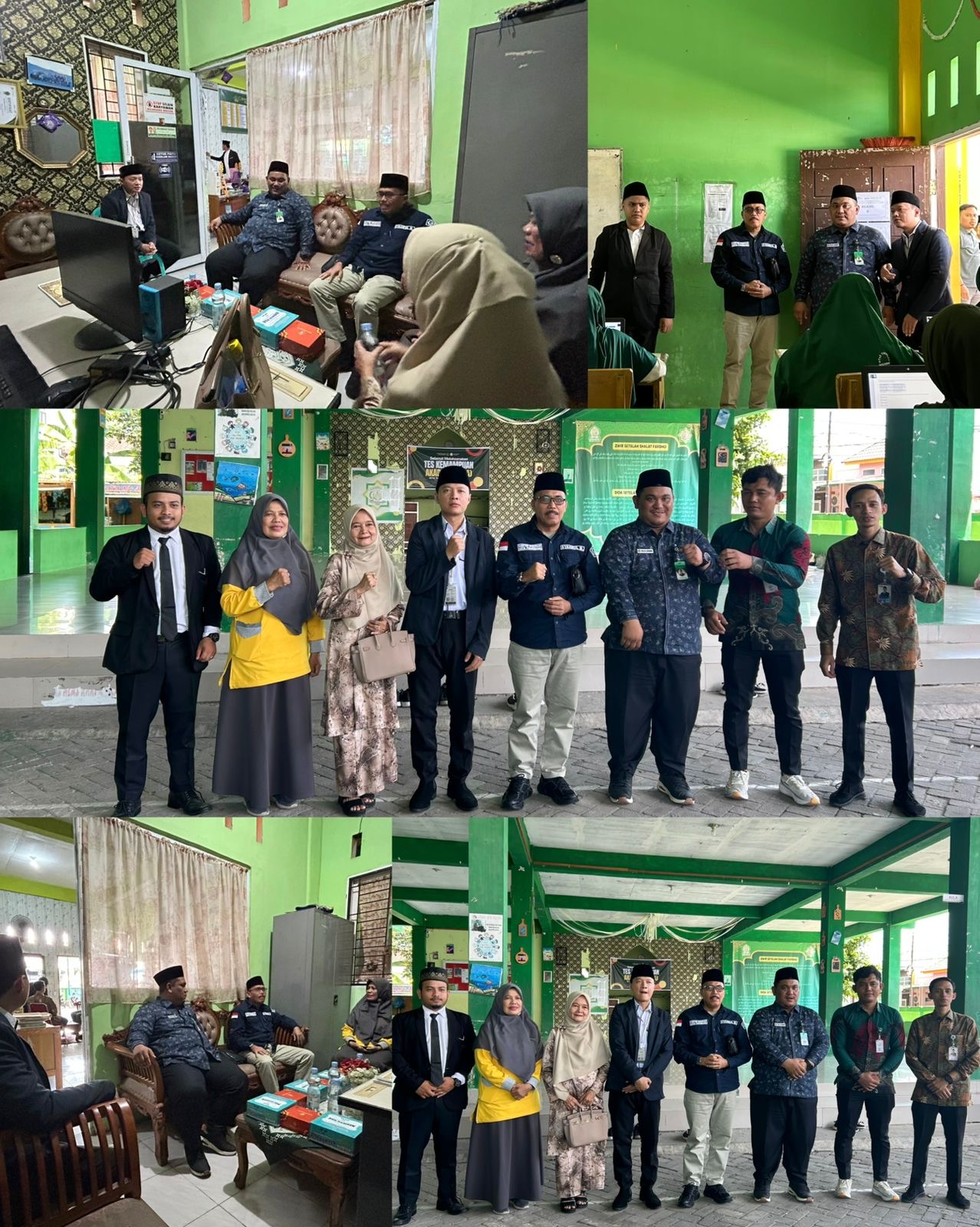 Kunjungan Kepala Kemenag Pekanbaru dalam Peninjauan Tes Kemampuan Akademik di MTsS Fadhilah